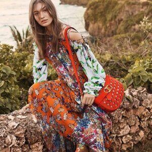 Tory Burch Runway Shasta Maxi Silk Dress